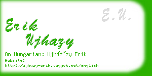 erik ujhazy business card